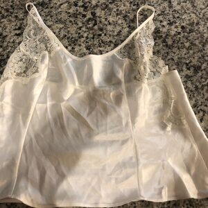 Vintage Victoria's Secret Cream Satin Camisole size M